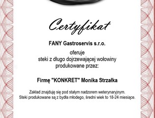 Certifikát - Konkret